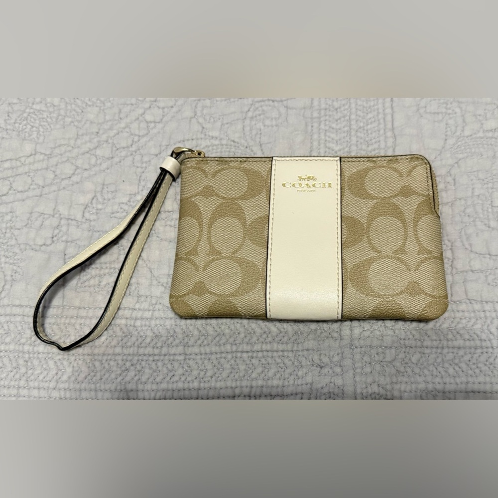 Small coach signature wristlet